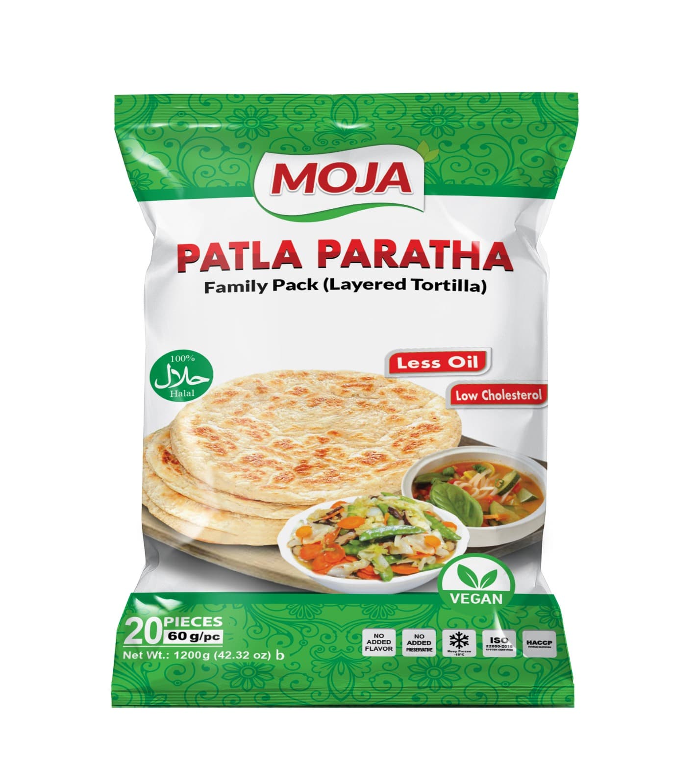Moja Patla Paratha (Family 20 Pcs) — Frozen Snacks